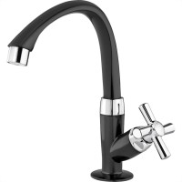 Torneira Bica Movel Lavatorio Abs Tigre Cross Preta