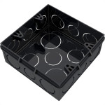 Caixinha De Luz Pvc Tigre Preta 4X4 Pesada - Kit C/12 Pecas