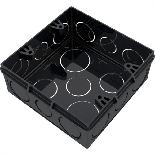Caixinha De Luz Pvc Tigre Preta 4X4 Pesada - Kit C/12 Pecas