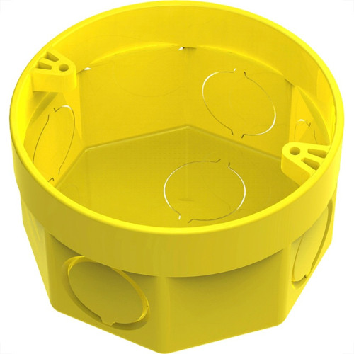 Caixinha De Luz Pvc Tigre Amarela 3X3 - Kit C/12 Pecas