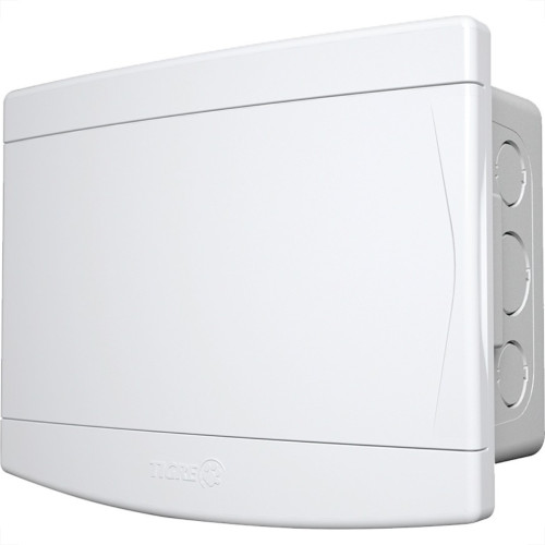 Centrinho Tigre Pvc Embutir Para 8 Disjuntores Din Com Barramento Branco