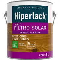 Verniz Hyperlack Triplo Filtro Solar Acetinado Natural 3L Verniz Hyperlack Triplo Filtro Solar Acetinado Natural 3L