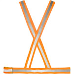 Colete X Para Sinalizacao Plastcor Noturno/Diurno Laranja