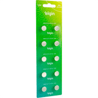 Pilha Elgin Alcalina Bateria Lr44 - 1,5V. Cartela Com 10 Pecas - 82194