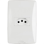 Conjunto Mectronic Petra 1 Tomada 2 Polos+Terra 10A. - 39032