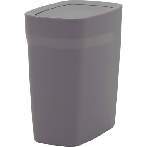 Lixeira Plastica Basculante Tramontina Compacta 8,5 Litros Cinza - 92864321