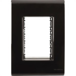 Placa Conjunto Modular Tramontina Liz 4X2 - Grafite 3 Modulos - 57106048