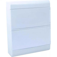 Centrinho Steck Pvc Sobrepor Branco Para 24 Disjuntores Din Sem Barramento