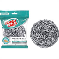Esponja Inox Flash Limp Limpeza Pesada - Ea1409
