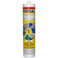 Silicone Soudal Branco Base Agua 420G/280Ml