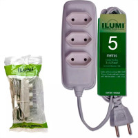 Extensao Ilumi Paralela 2 Polos 0,75Mm Cinza - 5M - 1692/1792