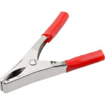 Garra Bateria Com Espaguete Mxt 50A. 10Cm Pacote Com 50 Pecas Vermelha