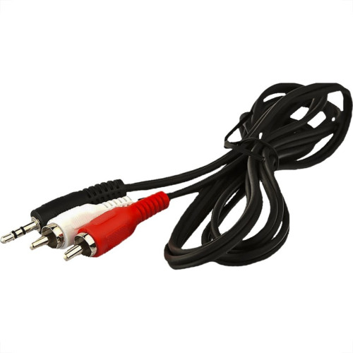 Cabo Audio/Video Mxt 2Rca + P2 - 1,80M Niquelado