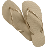 Chinelo Havaianas Slim 35/36 Areia Dourado Claro