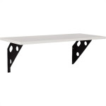 Prateleira Madeira Tramontina Elite 60X25Cm Branca Com Suporte Metalico - 91284/067