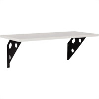Prateleira Madeira Tramontina Elite 60X25Cm Branca Com Suporte Metalico - 91284/067