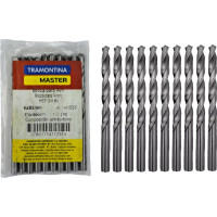 Broca Aco Rapido Tramontina Master 6,0Mm Pacote Com 10 Pecas - 43141/033 - Kit C/10 Pecas