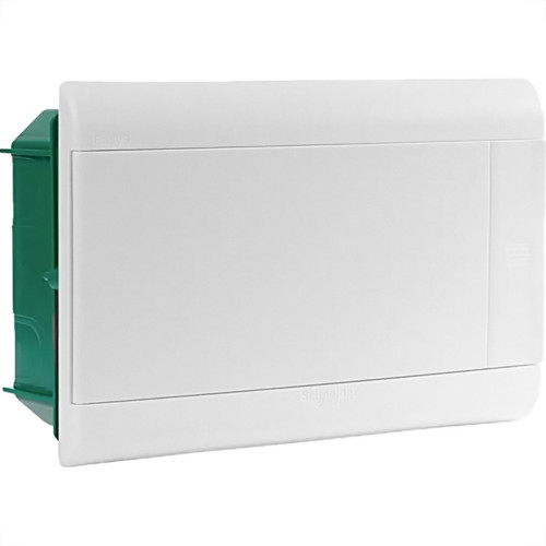 Centrinho Schneider Pvc Embutir Branco Para 12 Disjuntores Din Sem Barramento