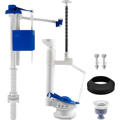 Mecanismo Para Caixa Acoplada Astra Hidraulico Kit Completo Acionamento Superior Botao Branco Mu2/Sp*Branco