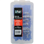 Terminal Kit Sforplast - Femea/Forquilha/Luva /Macho/Tubolar Pre Isolados Com 241 Pecas - 5745