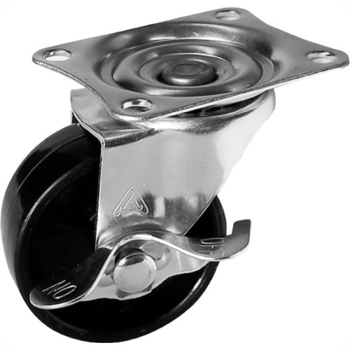 Rodizio Alianca Base Giratoria Com Freio 38Mm - Ro389F