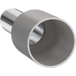 Terminal Tubular Ilhos Isolado Simples Sforplast 4,0Mm Comprimento 10Mm - Cinza