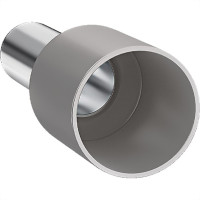 Terminal Tubular Ilhos Isolado Simples Sforplast 4,0Mm Comprimento 10Mm - Cinza