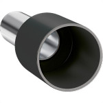 Terminal Tubular Ilhos Isolado Simples Sforplast 1,5Mm Comprimento 8Mm - Preto