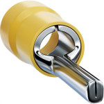 Terminal Pino Pre-Isolado Sforplast 4,0 A 6,0Mm Comprimento 13Mm - Amarelo
