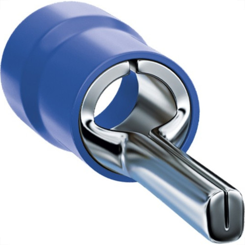 Terminal Pino Pre-Isolado Sforplast 1,5 A 2,5Mm Comprimento 10Mm - Azul