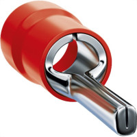 Terminal Pino Pre-Isolado Sforplast 0,5 A 1,5Mm Comprimento 10Mm - Vermelho