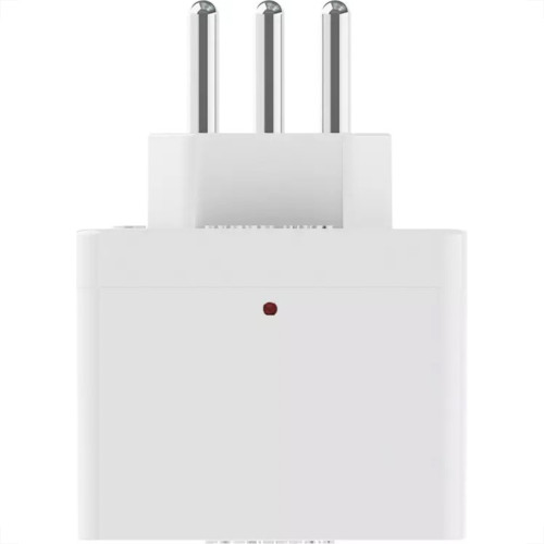 Plug Protetor De Tensao Qualitronix 2 Polos + Terra 10A. Branco - Qpp03B