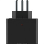 Plug Protetor De Tensao Qualitronix 2 Polos + Terra 10A. Preto - Qpp03P