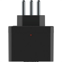 Plug Protetor De Tensao Qualitronix 2 Polos + Terra 10A. Preto - Qpp03P