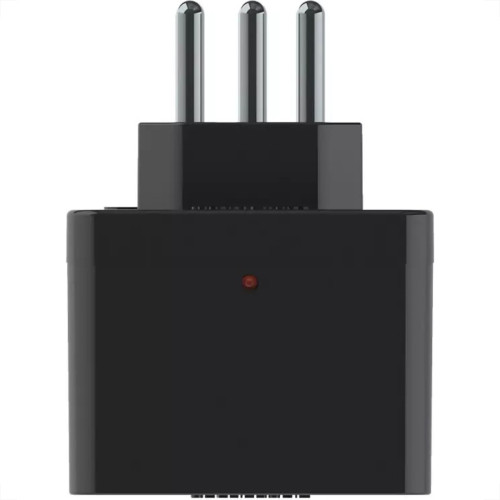 Plug Protetor De Tensao Qualitronix 2 Polos + Terra 20A. Preto