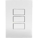 Conjunto Ilumi I9-Inove Branco Com Placa 3 Simples 10A. - 9419