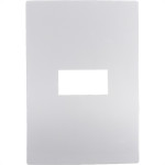 Placa Conjunto Ilumi I9-Inove Branco 4X2 1 Modulo Horizontal Com Suporte - 96070