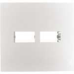 Placa Conjunto Ilumi I9-Inove Branco 4X4 1 Modulo + 1 Modulo Separados Horizontais Branca - 97060