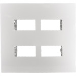 Placa Conjunto Ilumi I9-Inove Branco 4X4 2 Modulos + 2 Modulos Separados Horizontais Branca - 97070