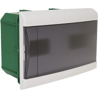 Centrinho Schneider Pvc Embutir Fume Para 16 Disjuntores Din Sem Barramento