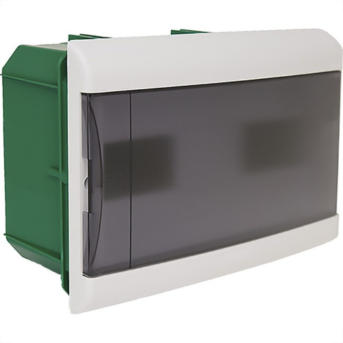 Centrinho Schneider Pvc Embutir Fume Para 16 Disjuntores Din Sem Barramento