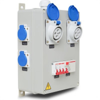 Quadro De Comando Steck Com 1 Disj. Trifas. 40A.+1 Idr 40A.+2 Tomadas Industr. N4049+4 Tomadas 2P+T. 20A. 220V.