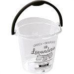 Balde Plasutil Plastico Decorado Transparente 8L - 4400