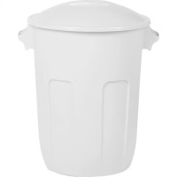Lixeira Plastica Com Tampa Plasutil 58L Branca - 15071