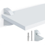 Prateleira Mdp Multivisao Branca 20X60Cm Com Suporte Clip
