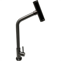 Torneira Pia Mesa Metal Brazhu Com 4 Jatos Grafite - 1/4 Volta