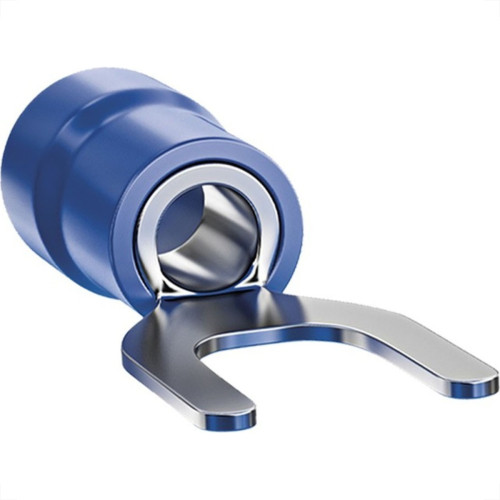 Terminal Forquilha Pre-Isolado Sforplast 1,5 A 2,5Mm - M5 - Azul