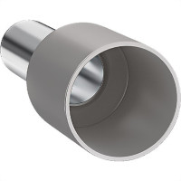 Terminal Tubular Ilhos Isolado Simples Sforplast 4,0Mm Comprimento 12Mm - Cinza