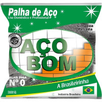 Palha De Aco Aco Bom No.0 - Kit C/20 Pecas