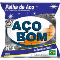 Palha De Aco Aco Bom No.1 - Kit C/20 Pecas